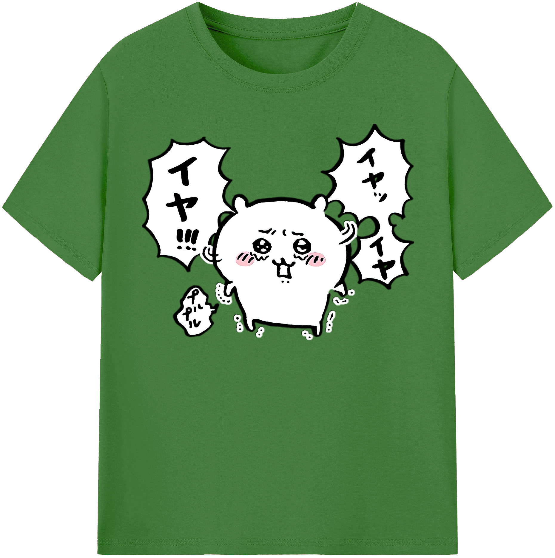 （画像用） ちいかわ ちいかわ Chii-kawa chiikawa レディースカジュアルプリントTシャツ（綿100％）
